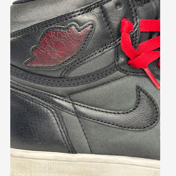 Nike Air Jordan 1 Mid Black Gym Red 555088-060 Mens Size 10 2019 Retro - Picture 6 of 12